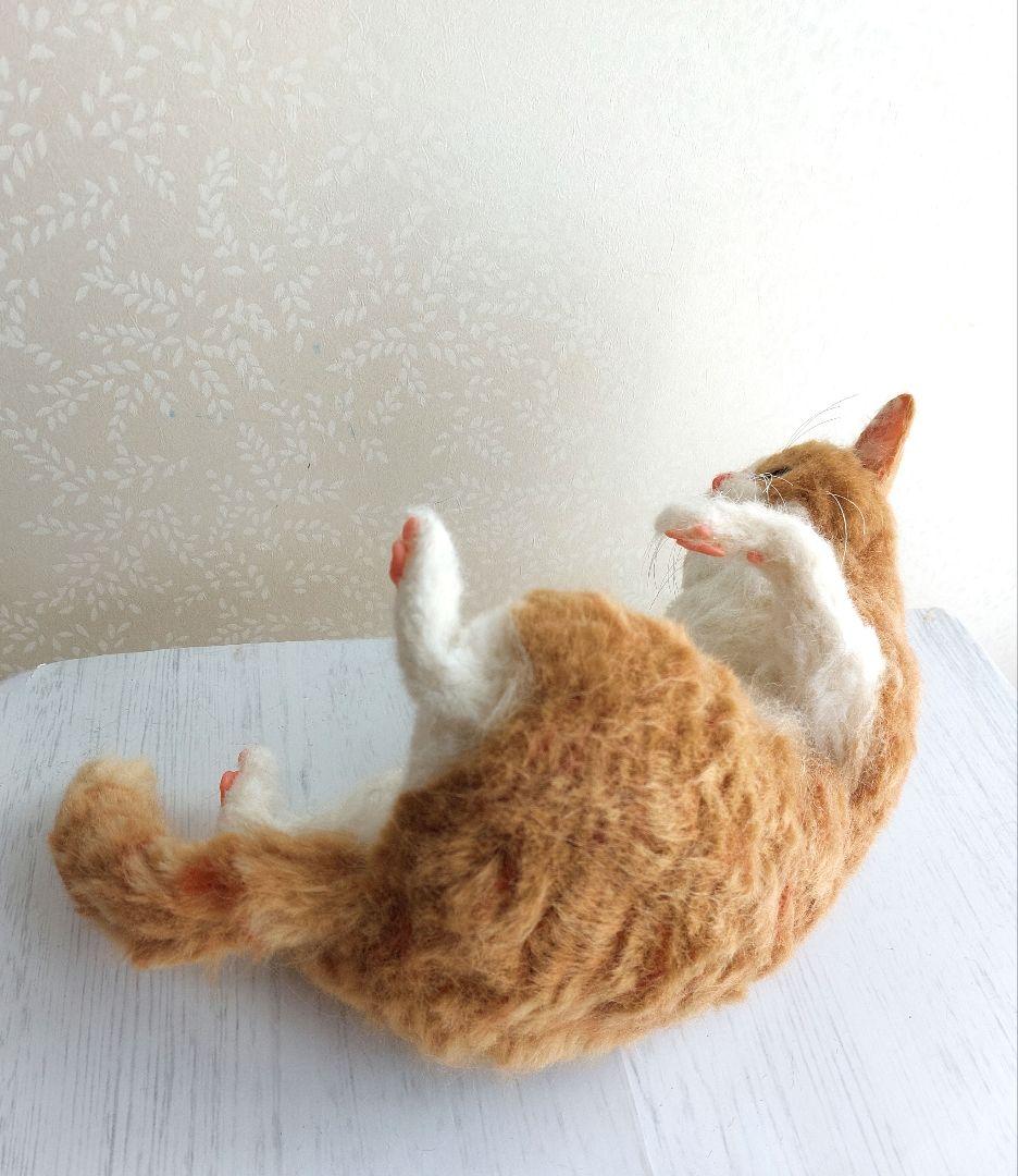羊毛フェルト　ネコ