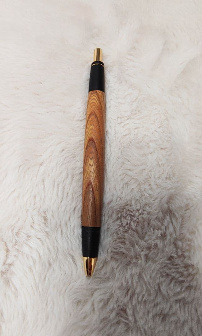 ボナンペン　欅　真鍮金具　シャーペン