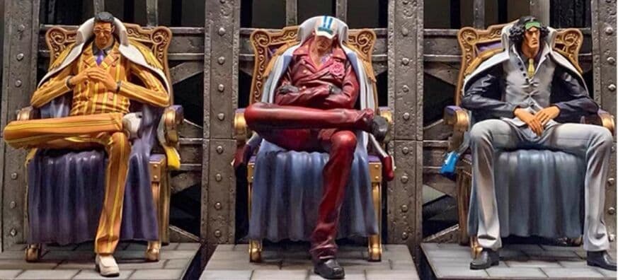 ワンピース 海軍大将 3体セット座台付き ガレージキット フィギュア　ラスト１点