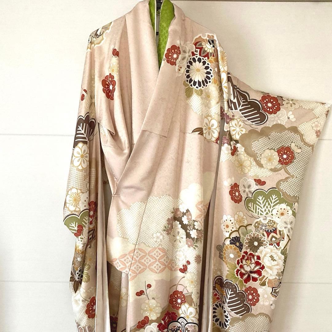 正絹♡振袖フルセット　淡いピンク　成人式