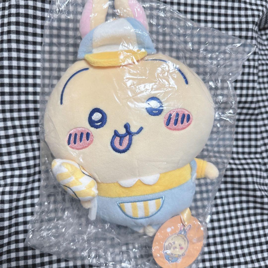 お顔厳選【新品タグ付き】ちいかわゆうえんち　うさぎ　ぬいぐるみ　S  ゆうえか