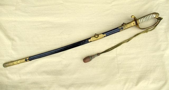 海軍 指揮刀 刀緒 日本軍 軍刀 サーベル 骨董 アンティーク