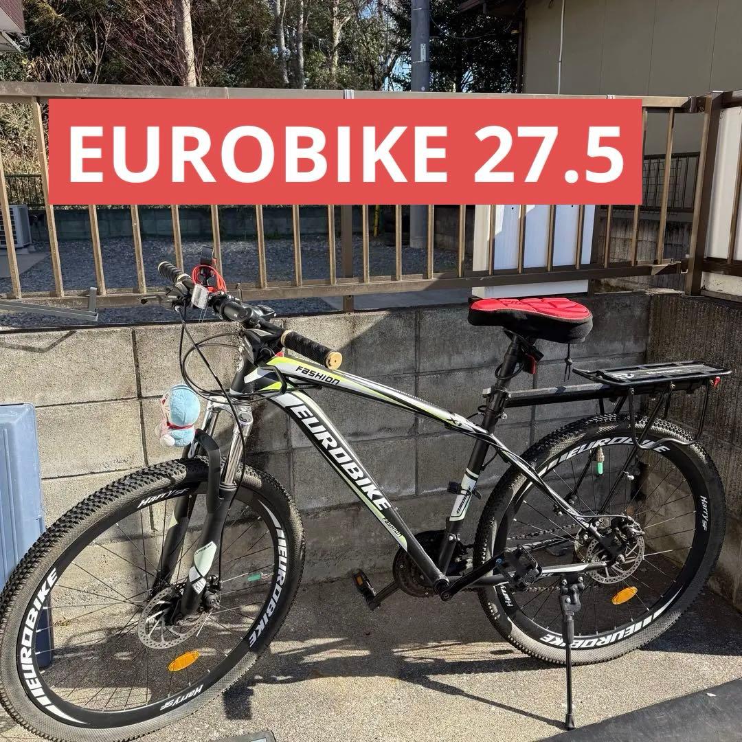 【引取/関東配送可】EUROBIKEマウンテンバイク 27.5インチ 21段変速