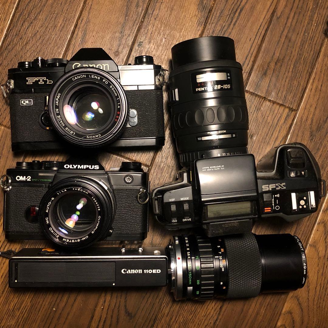 ジャンクカメラ フィルムカメラ レンズ 8点まとめ売り