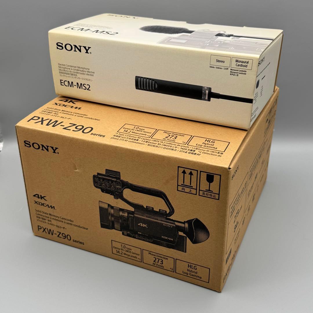 SONY 4K PXW-Z90V ビデオカメラ& ECM-MS2 マイク セット
