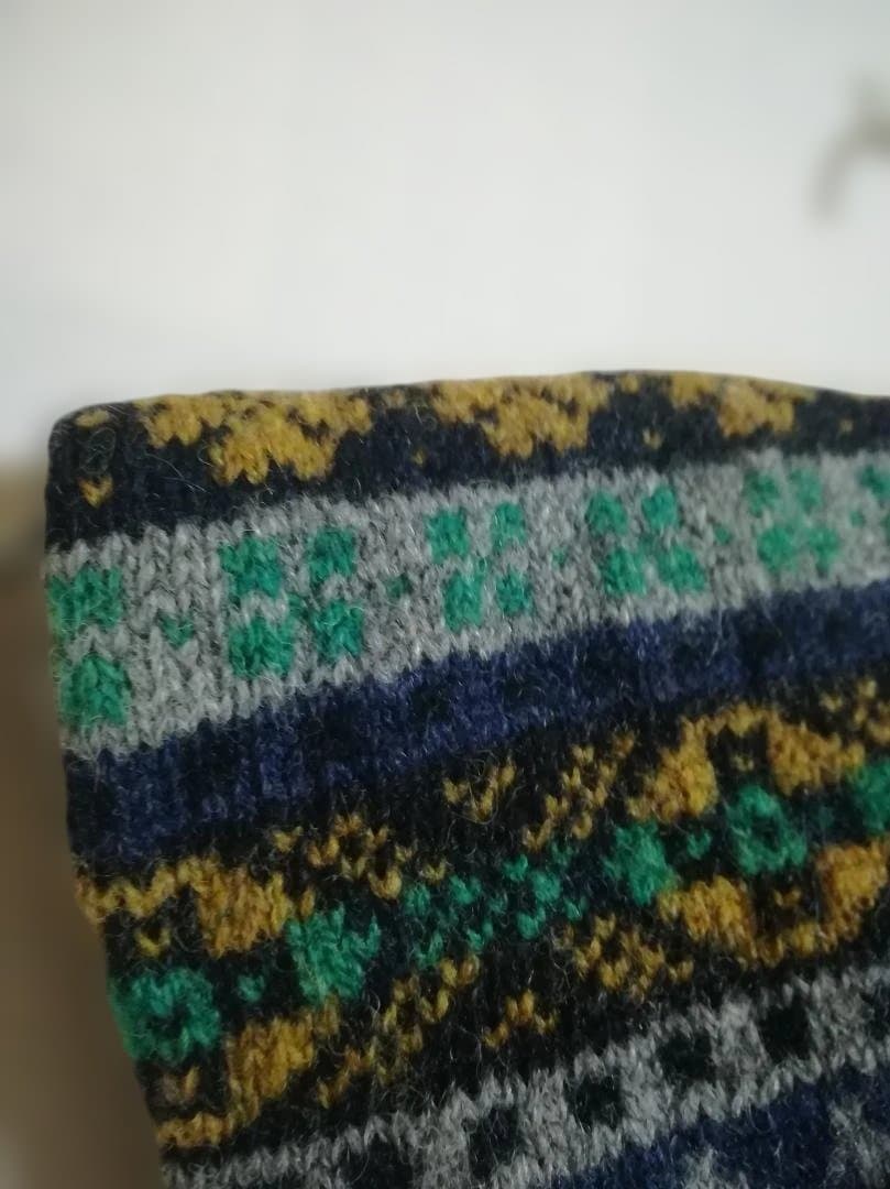 45R フェアアイルニットのネックウォーマー スヌード ウール