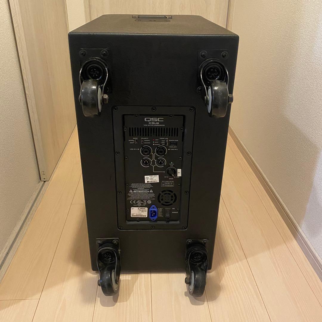 QSC (株式会社音響特機) サブウーファー　取扱説明書付き