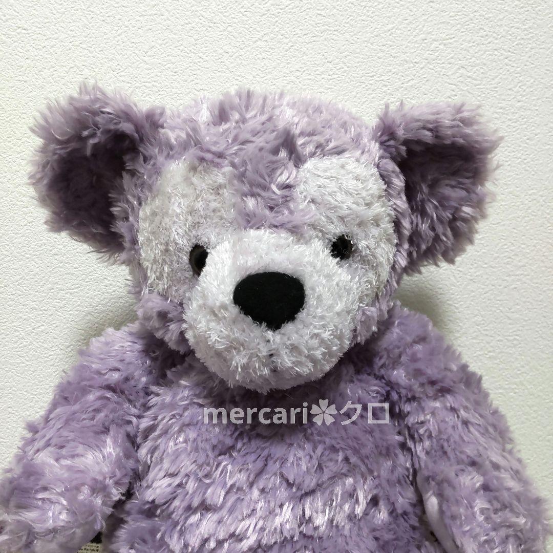 WDW　ディズニーベア　ダッフィー　パープル　ラベンダー　紫　ぬいぐるみ