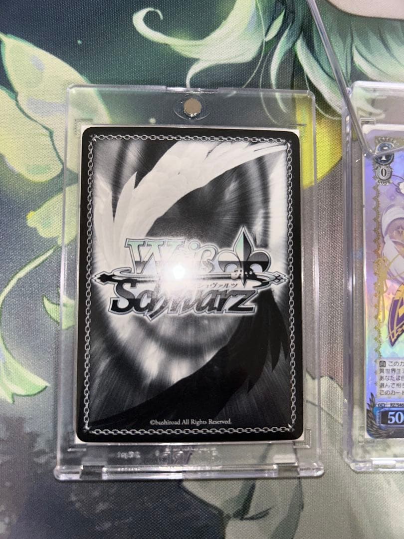 ヴァイスシュヴァルツ　銀髪の美少女 異世界常夏生活　エミリア　sp サイン