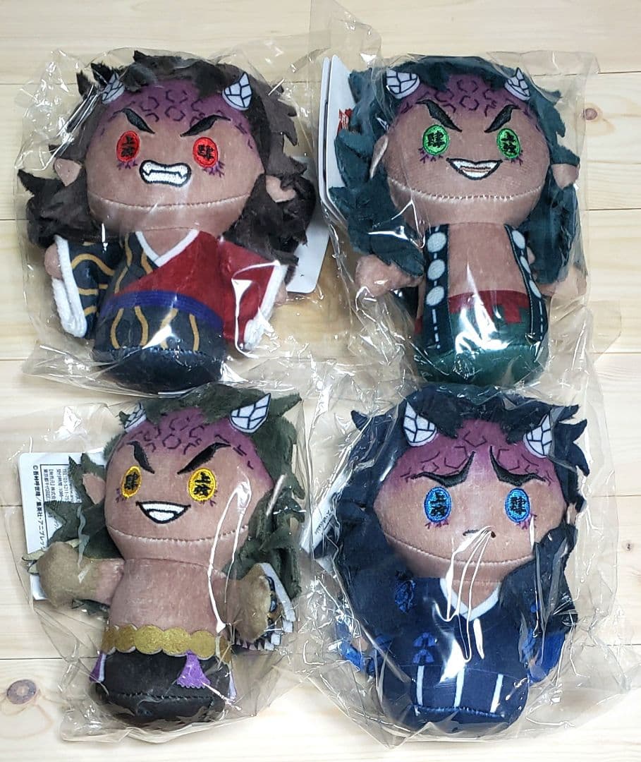 鬼滅の刃 ぽてっとますこっとぬいぐるみ 積怒 可楽 空喜 哀絶 4点セット