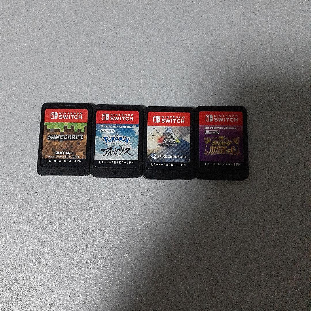 スイッチゲーム4本セットポケモン （バイオレット、アルセウス）マイクラ ARK