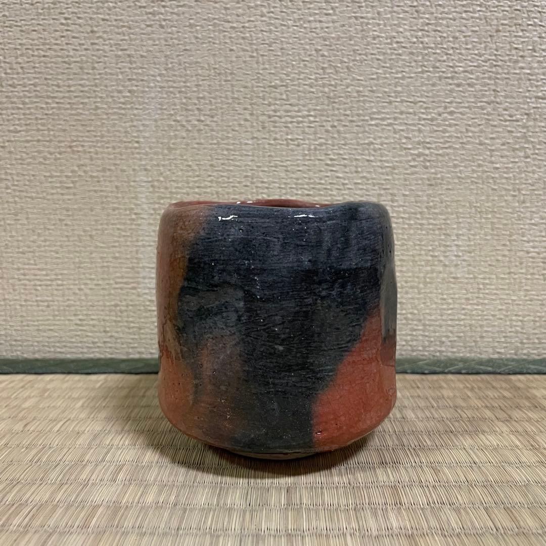 楽吉左衛門 十代旦入 赤筒茶碗 共箱