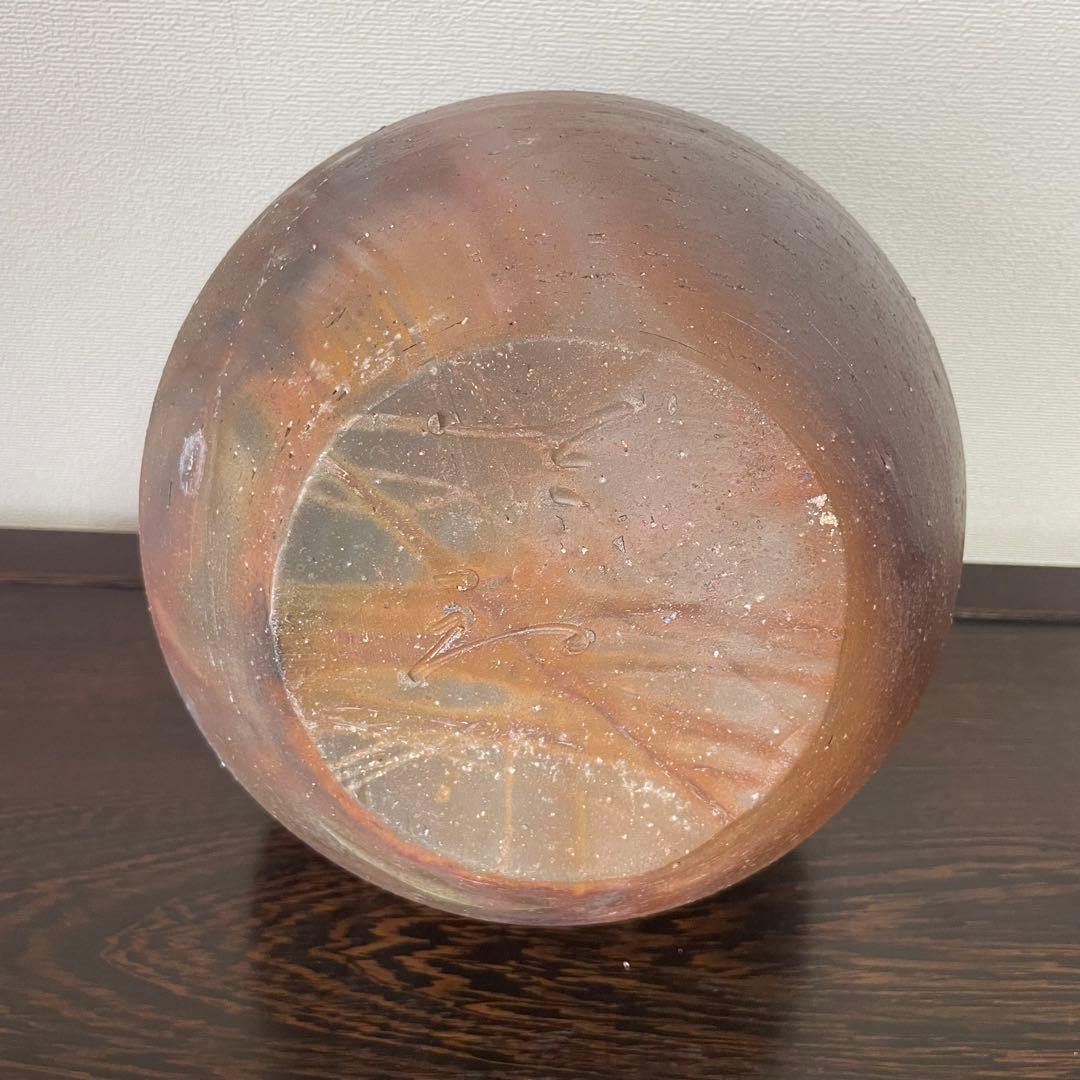 備前焼 見附文雄 壺 大壺 花生 花入