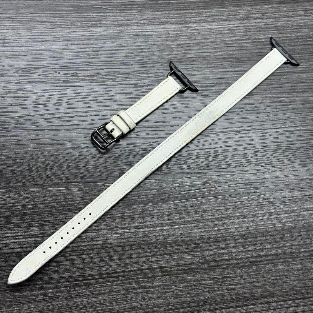 2567 Apple Watch エルメス　ホワイト　ドゥブルトゥール　二重