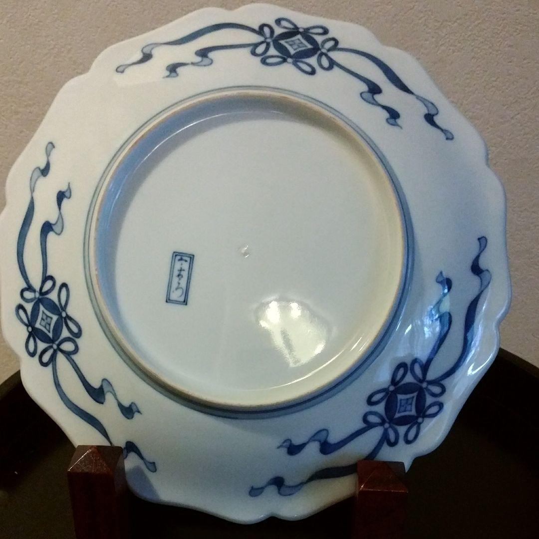 十二代今右衛門　色鍋島　芙蓉模様額皿