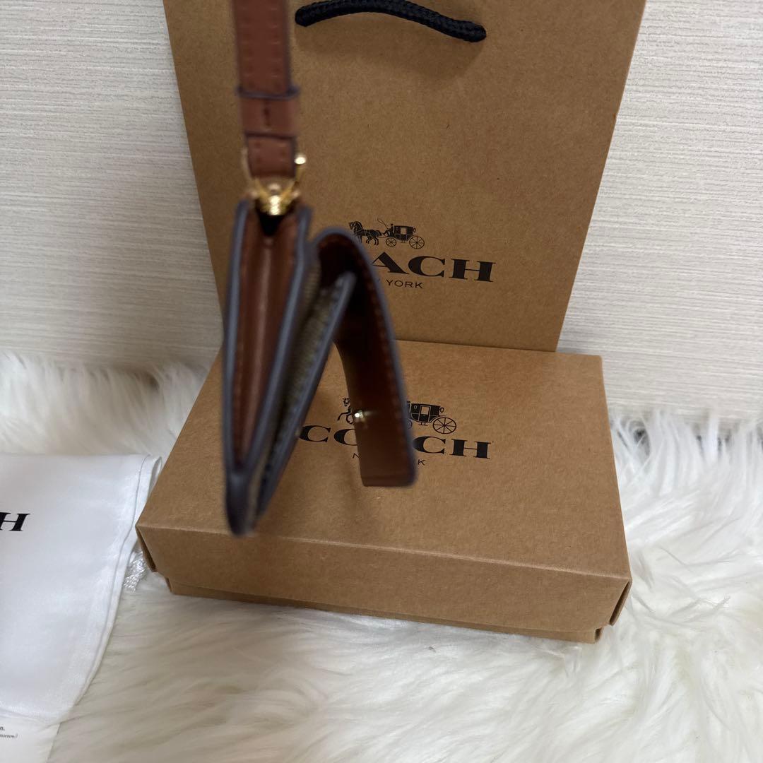 COACH ブラウンレザー ケース