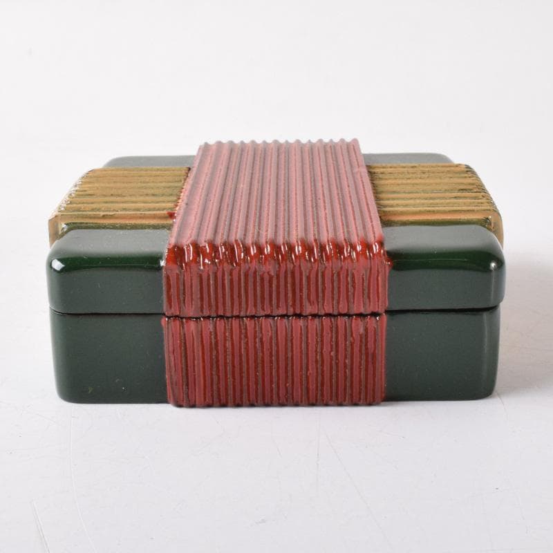 茶道具　輪島塗　喜三誠志作　糸巻香合　共箱　V　7567