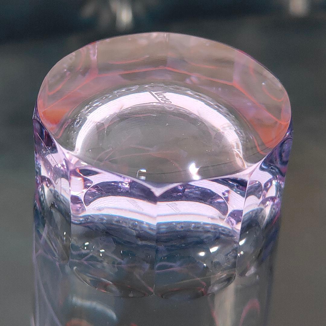 【希少色】MOSER モーゼル パウラ グラス ペア 花模様 金彩