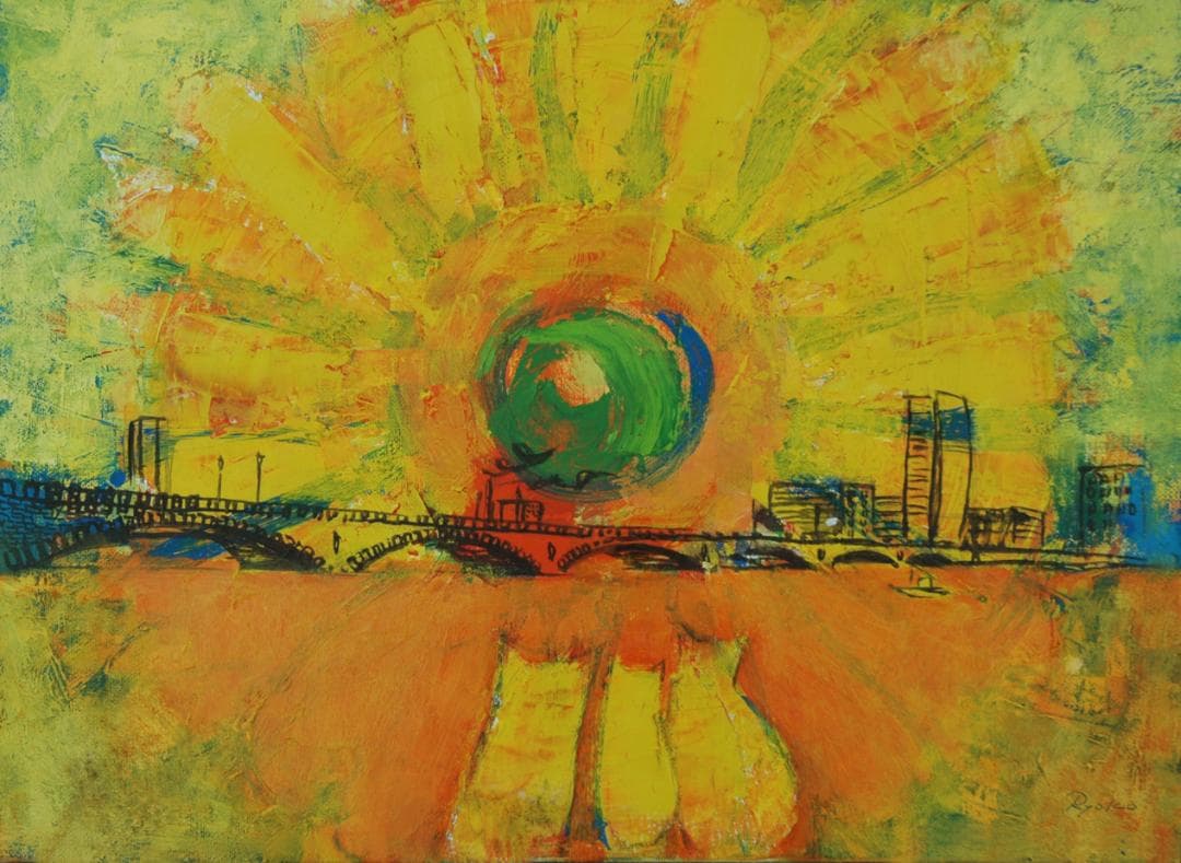 油絵 菅家令子 絵 絵画 インテリア 額付(黒) F4-072219 可愛い子猫