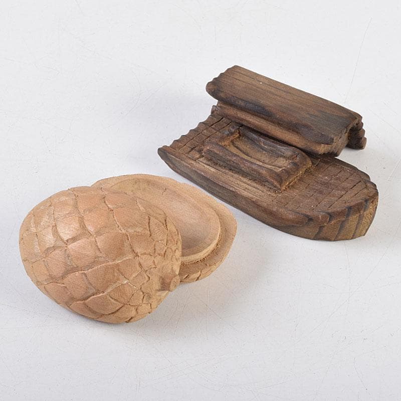 茶道具　木彫り　光銘　薪香合　舟香合など　５点まとめて　V　R9286