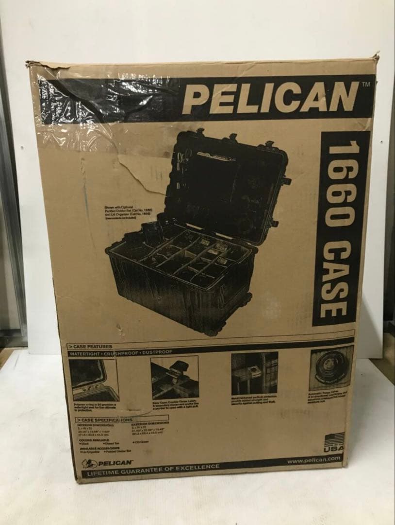 Pelican ペリカンケース 1660 フォーム付きミリタリ ガンケース