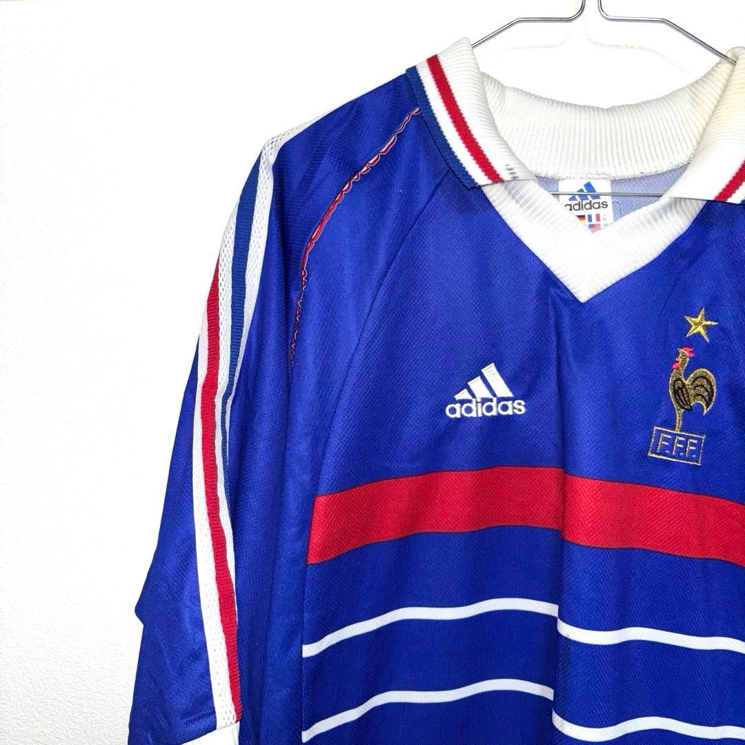 【希少】98年 UK製 adidas フランス ジダン ユニフォーム XL