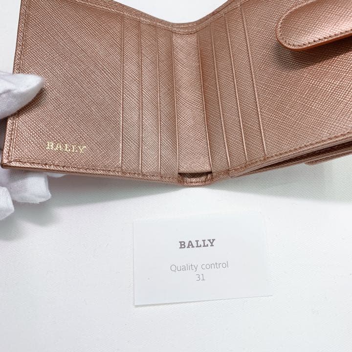 mentai BALLY 財布⭐︎未使用　箱付　折り財布　シャンパンゴールド