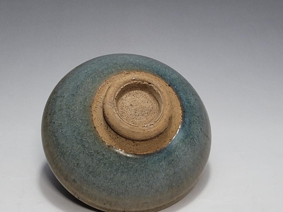 天藍釉 均窯 紅斑窯変 茶杯 宋元時代 幅約9.4cm