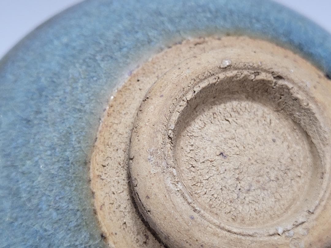 天藍釉 均窯 紅斑窯変 茶杯 宋元時代 幅約9.4cm
