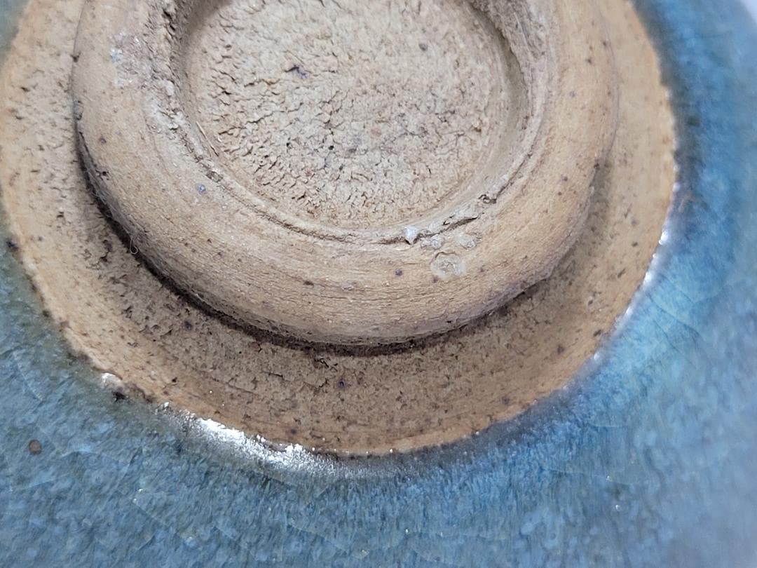 天藍釉 均窯 紅斑窯変 茶杯 宋元時代 幅約9.4cm