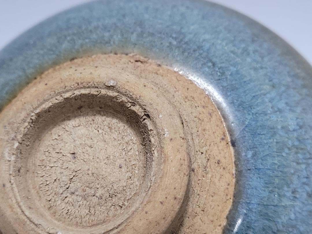 天藍釉 均窯 紅斑窯変 茶杯 宋元時代 幅約9.4cm