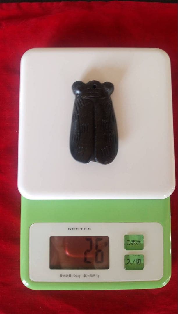 中国　古玉　蝉