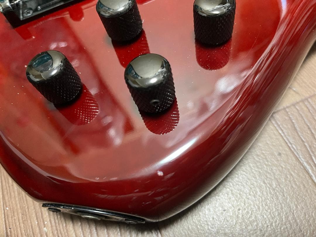 SCHECTER EXTREME-4 ベース アクティブPU シースルーレッド