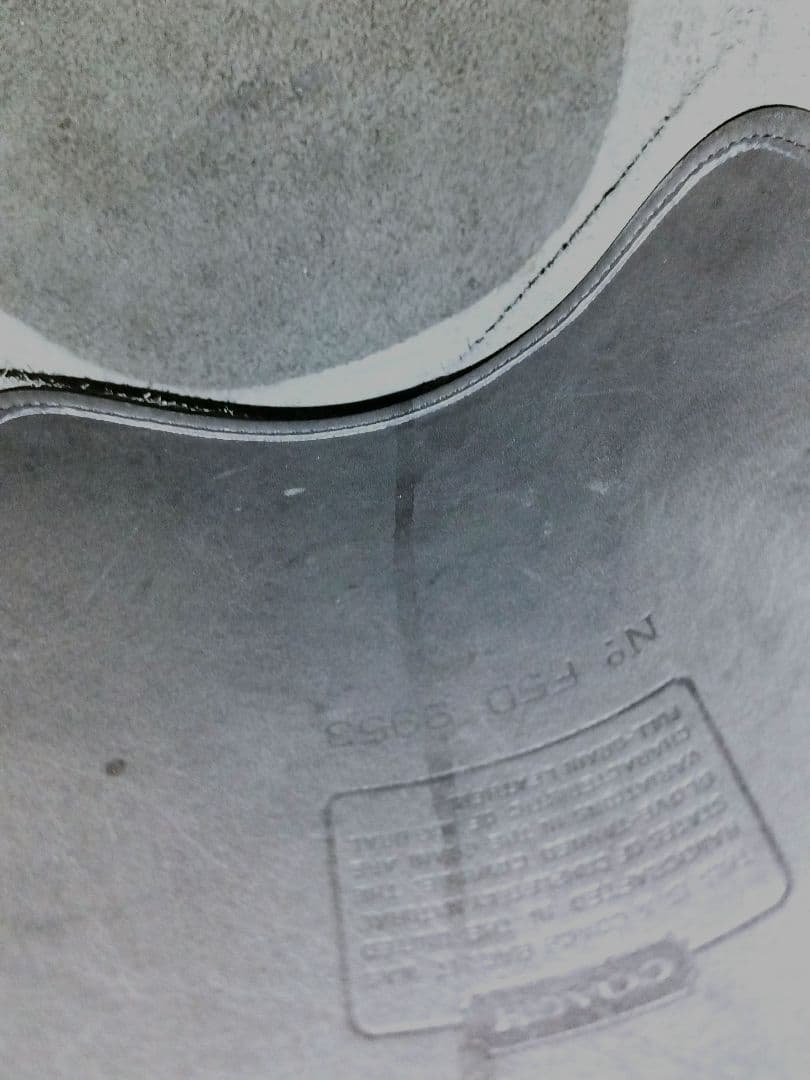 COACH オールドコーチ 9953 ショルダーバッグ バケツ 黒 革