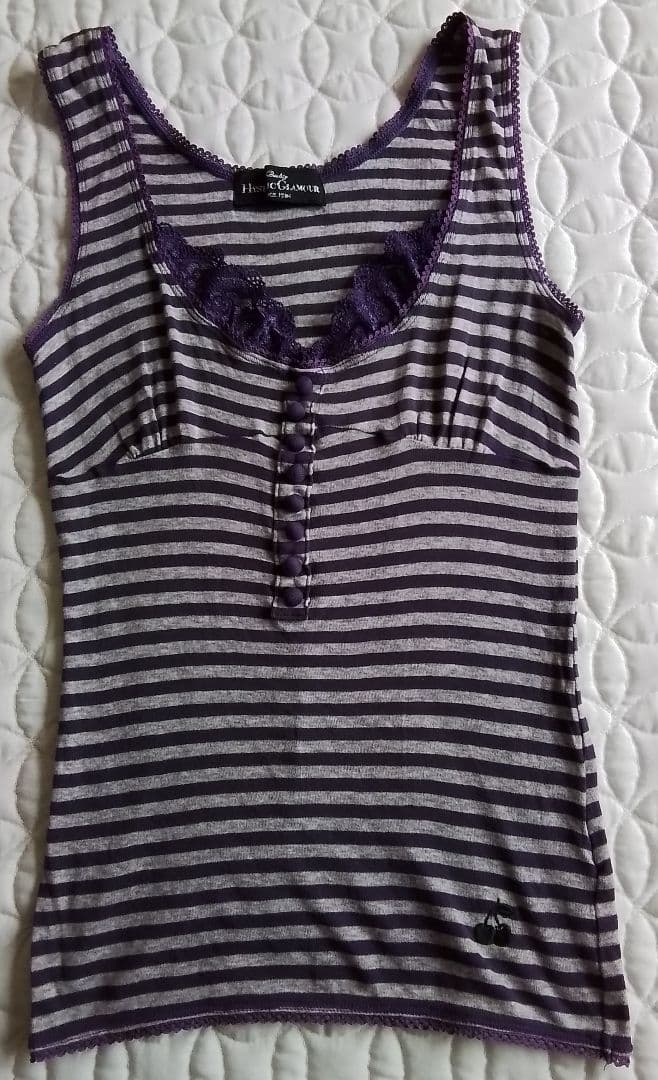 Hysteric Glamour 00s ボーダー タンクトップ