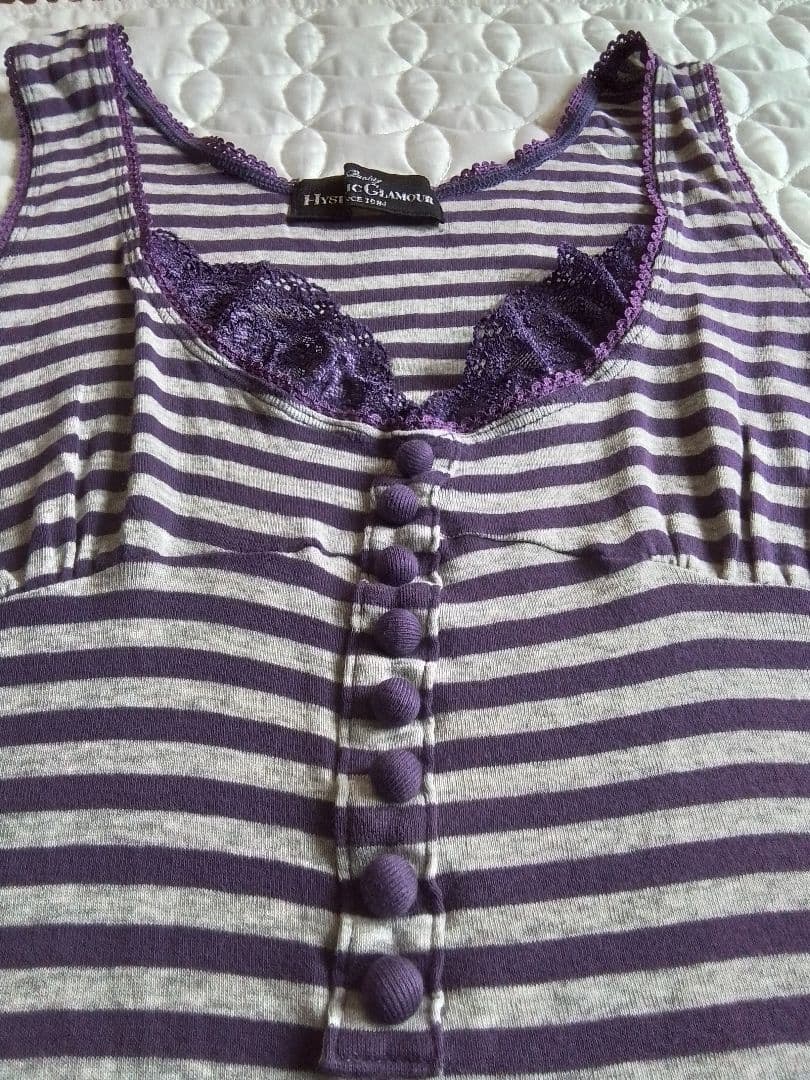 Hysteric Glamour 00s ボーダー タンクトップ