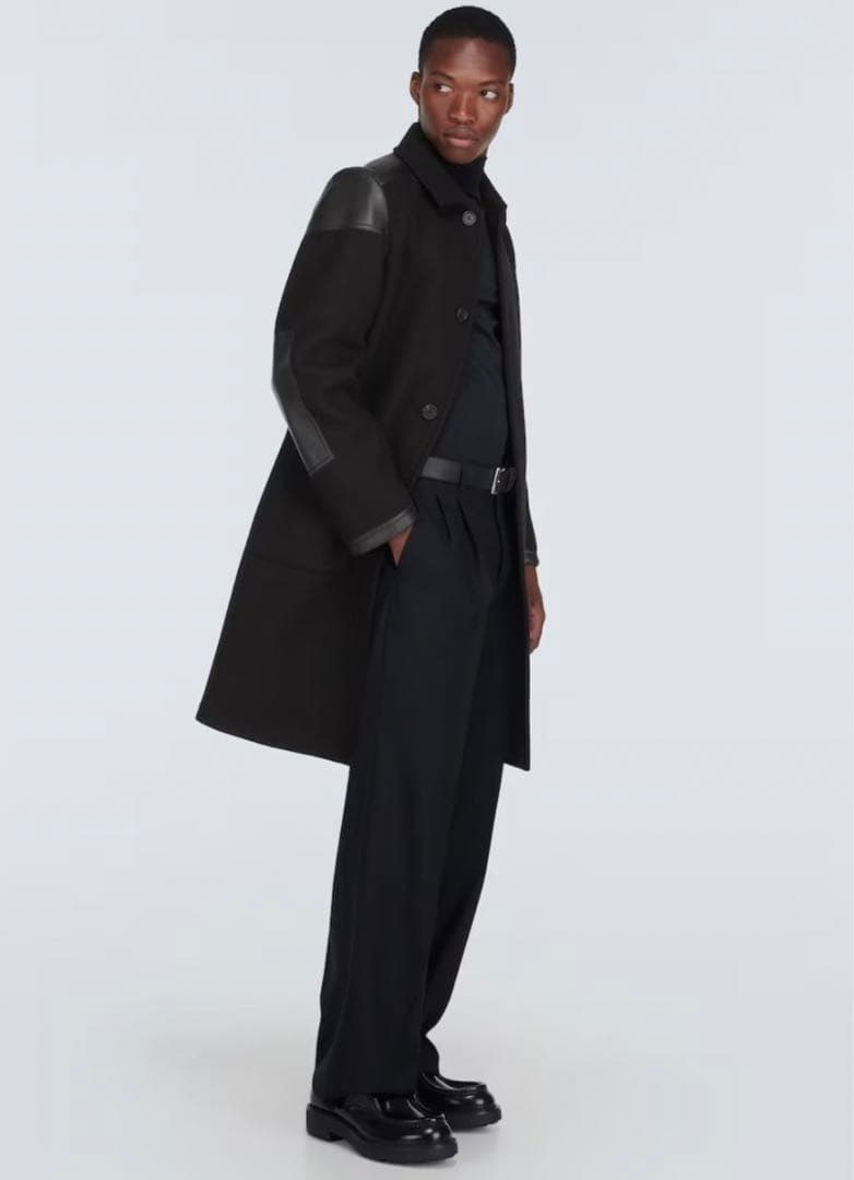 PRADA ダイアパソン レザー 23AW 黒 革靴 26cm