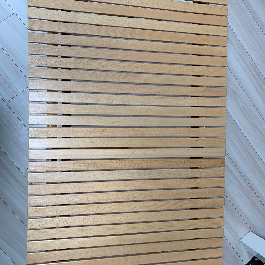 FIELDOOR ウッドロールトップテーブル 120センチ　収納袋付き