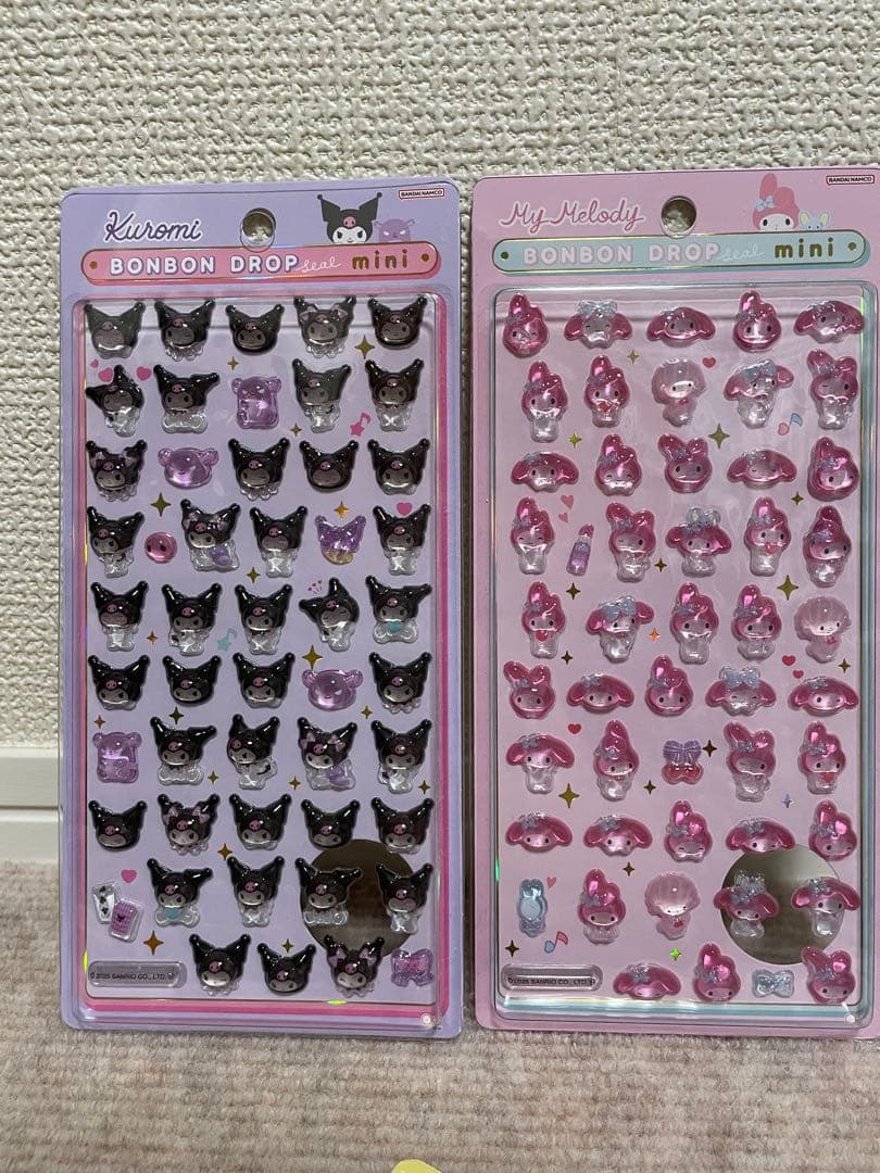 お昼まで！正規品 サンリオ ボンボンドロップシールmini 8種コンプリート