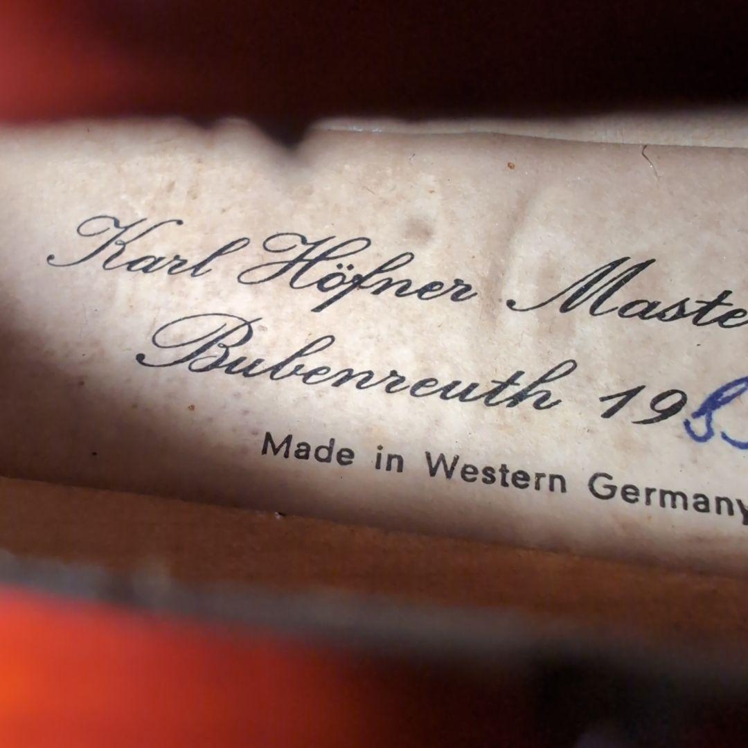美品✨Karl Hofner Bubenreuth 1983 4/4 バイオリン