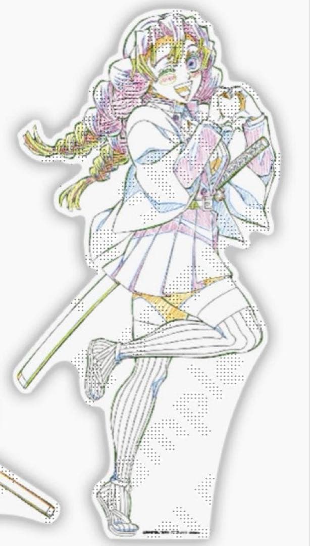 鬼滅の刃 ダイニング　書き下ろしイラスト スタンディPOP原画版 甘露寺蜜璃