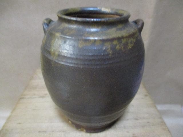 唐物　肩衝双耳茶入　I34-2