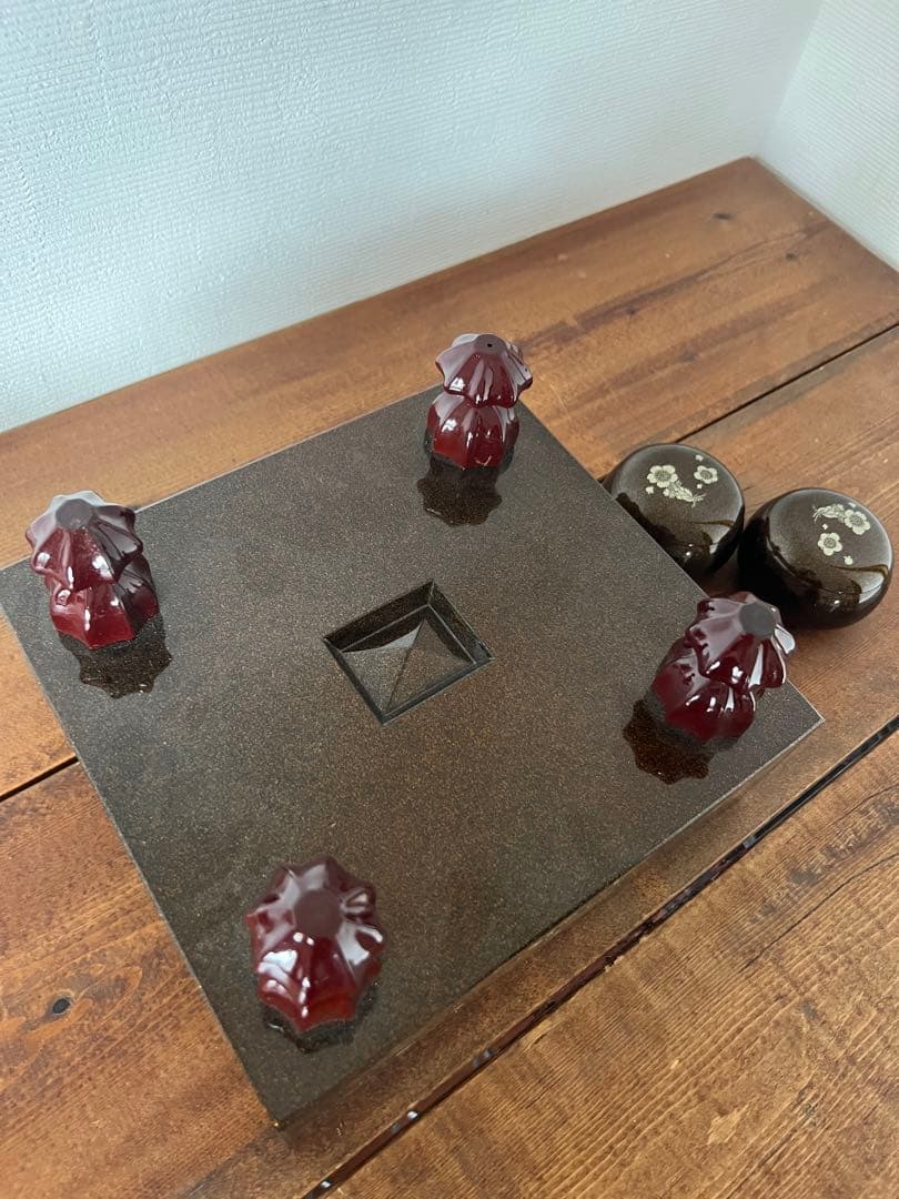 蒔絵碁盤　アンティーク 柳山　高級漆塗り