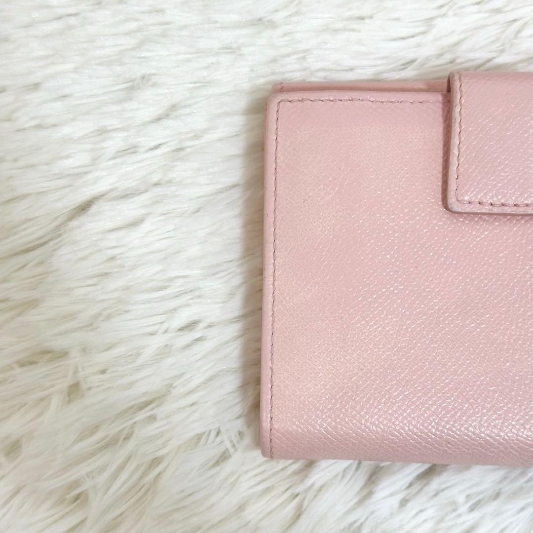 NFC認証 Ferragamo 折り財布 ガンチーニ ロゴクリップ ゴールド