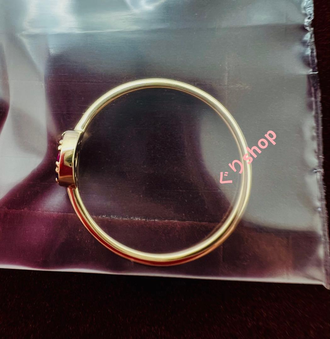 ete K10 YG レインボーナチュラルストーンリング　13号