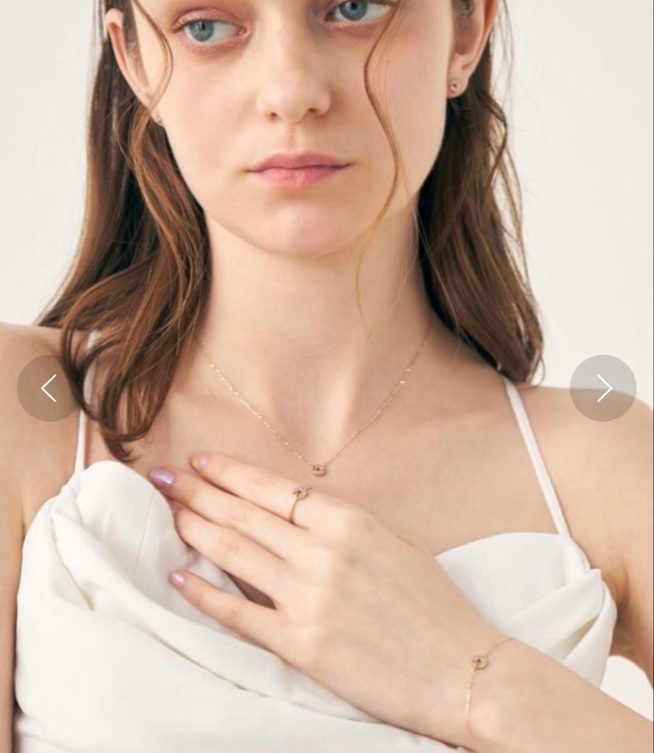 ete K10 YG レインボーナチュラルストーンリング　13号