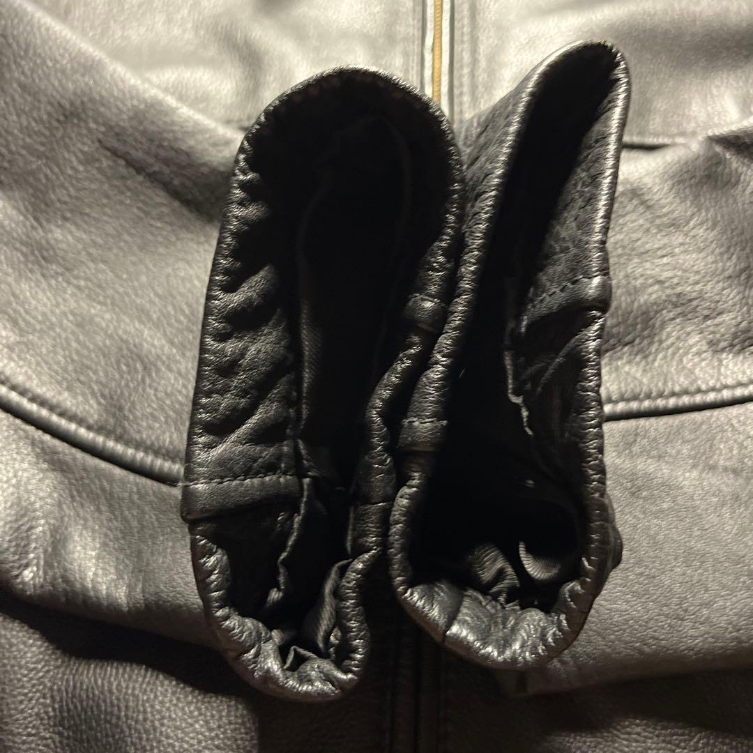 美品 エディーバウアー シングル レザージャケット XL 送料無料