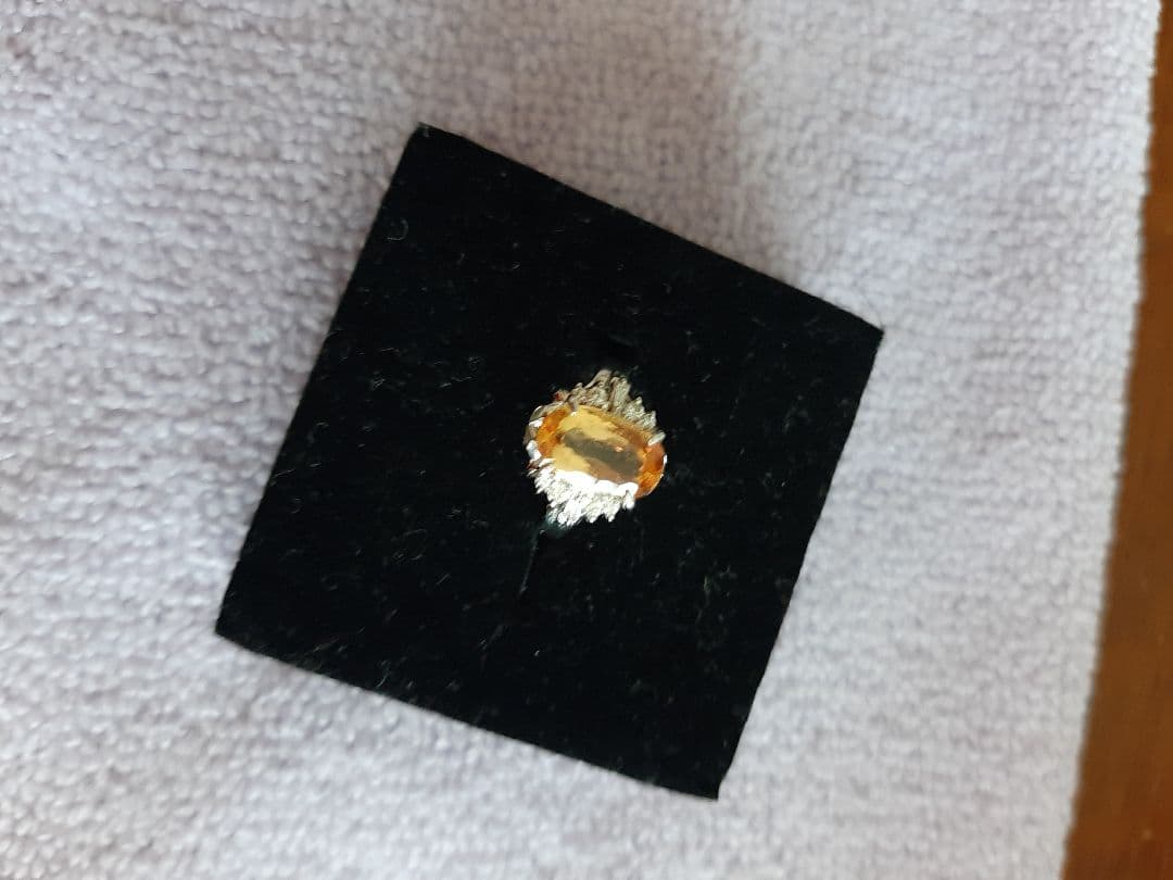 インペリアルトパーズダイヤモンドリング