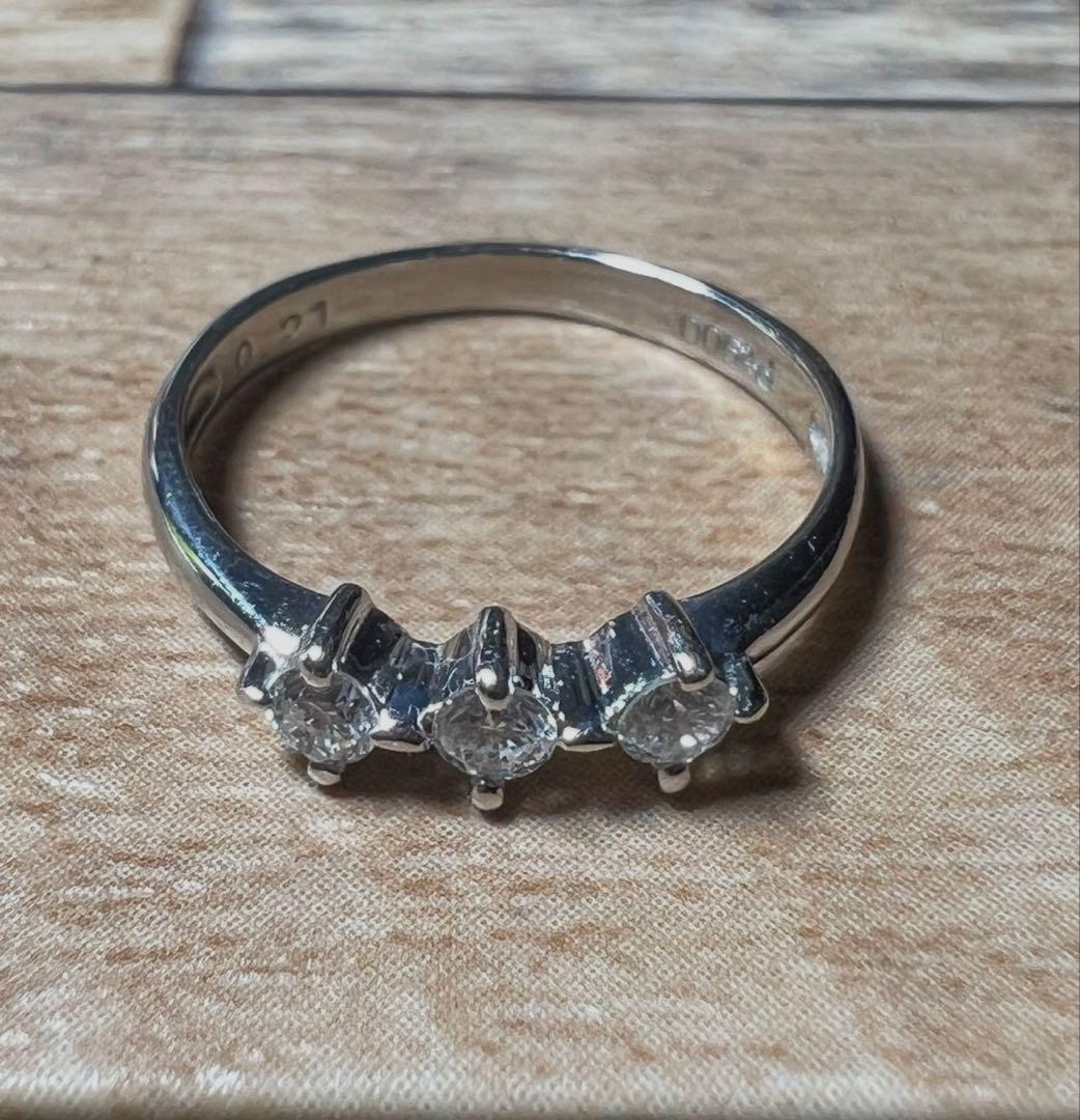 pt900 0.21ct 指輪　レディースリング