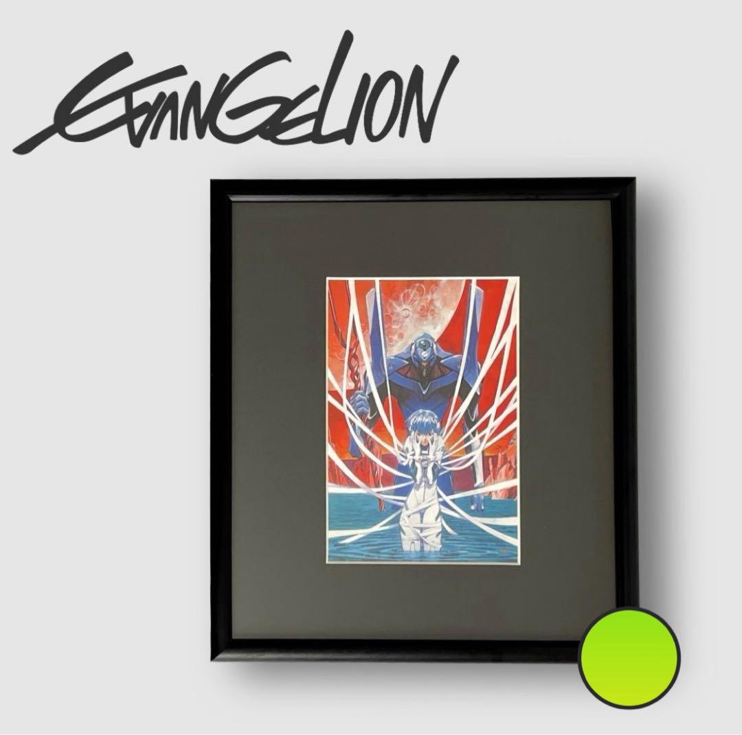 1990's VNTG【旧劇エヴァンゲリオン】額装品 スクラップポスター